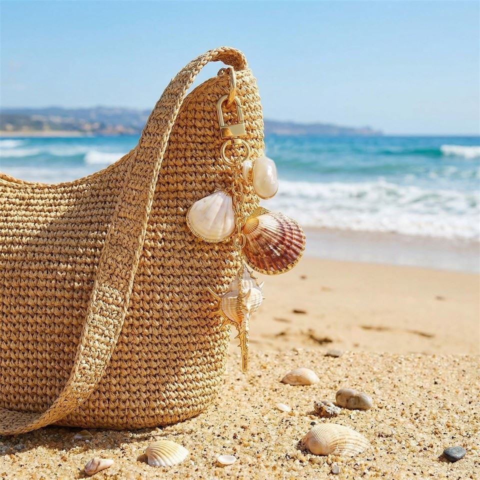 Natural Seashell Bag Charm high quality